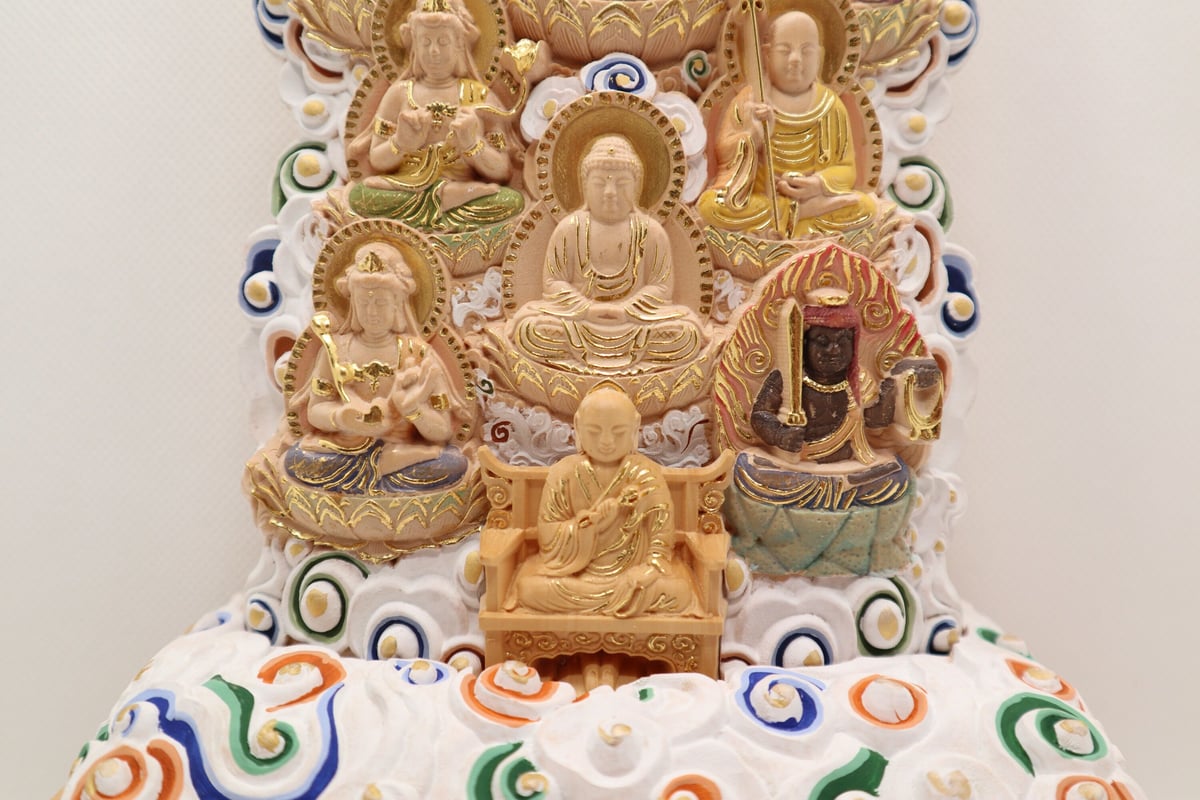木製柘植彫り彩色 真言十三仏 | 沼野佛具 ONLINE STORE