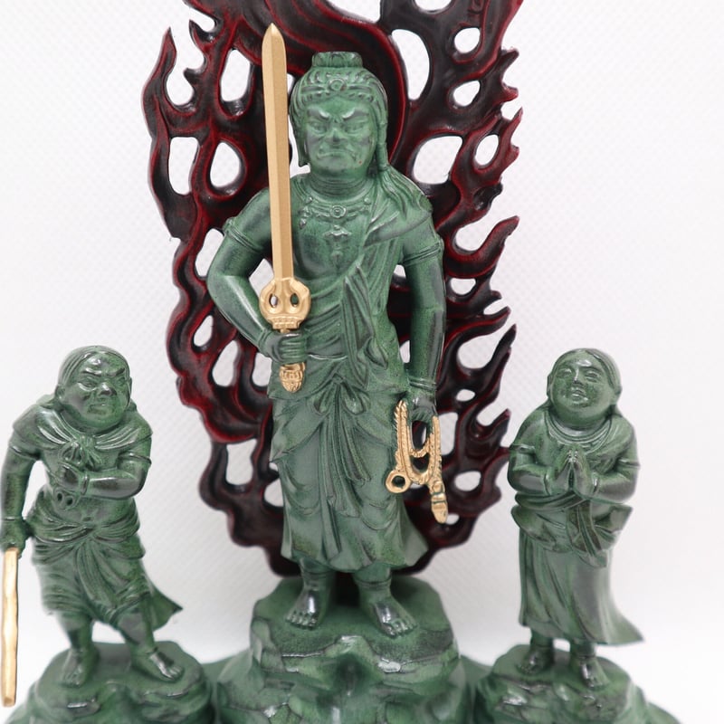 金属製 童子不動明王（青銅彩色） | 沼野佛具 ONLINE STORE