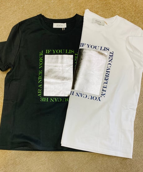 箔プリントロゴTシャツ