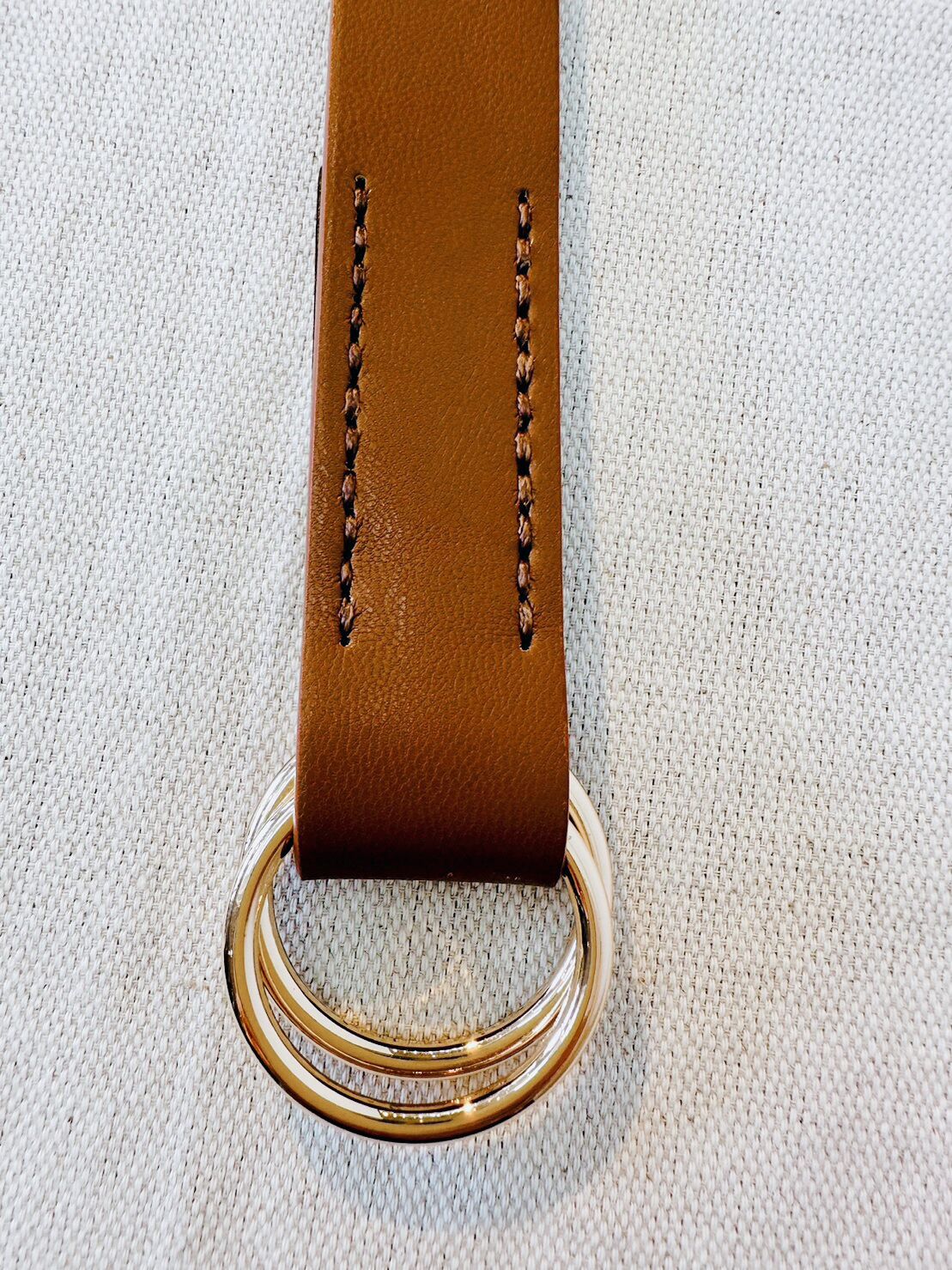 Silky Tape Double Ring Belt(ONE Ecru/エクリュ): Scye