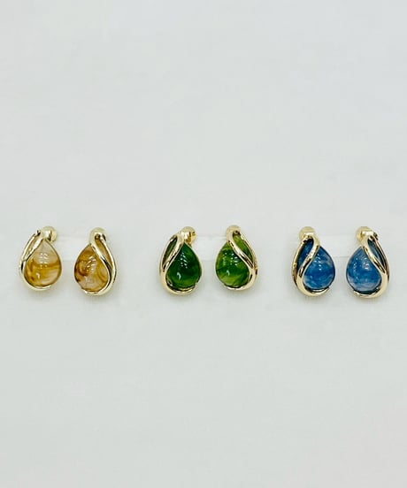 レイヤードドロップイヤリング