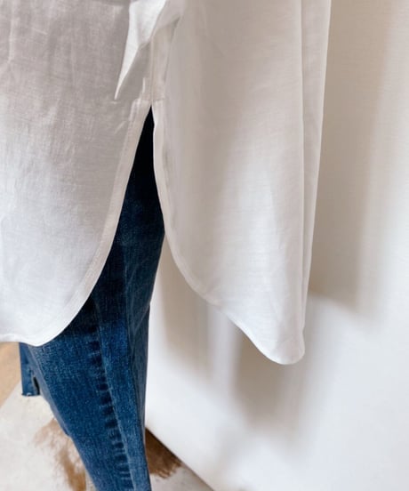 スキッパー ベーシック 半袖ロングシャツ