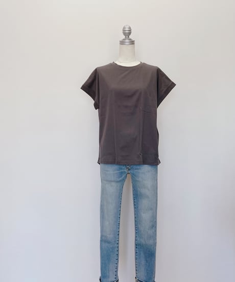 ドライタッチコットン ターンバックTシャツ