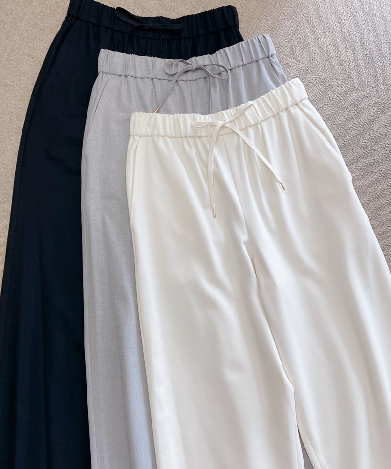 カシミアタッチ プルオーバー＆ドロストパンツ set up ※上下別売り