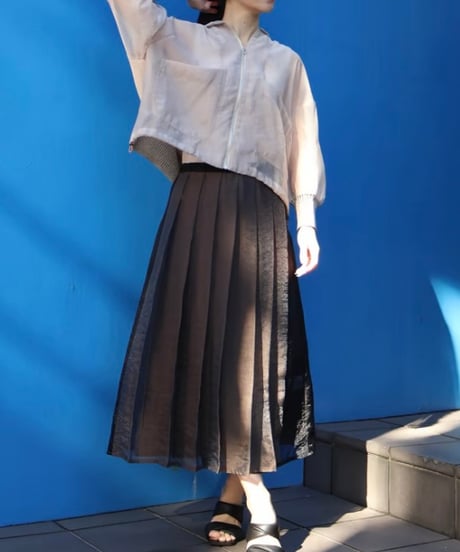 オーガンジープリーツスカート