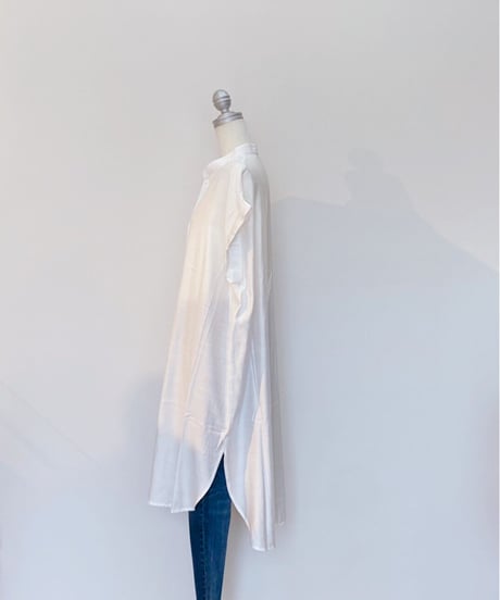 スキッパー ベーシック 半袖ロングシャツ