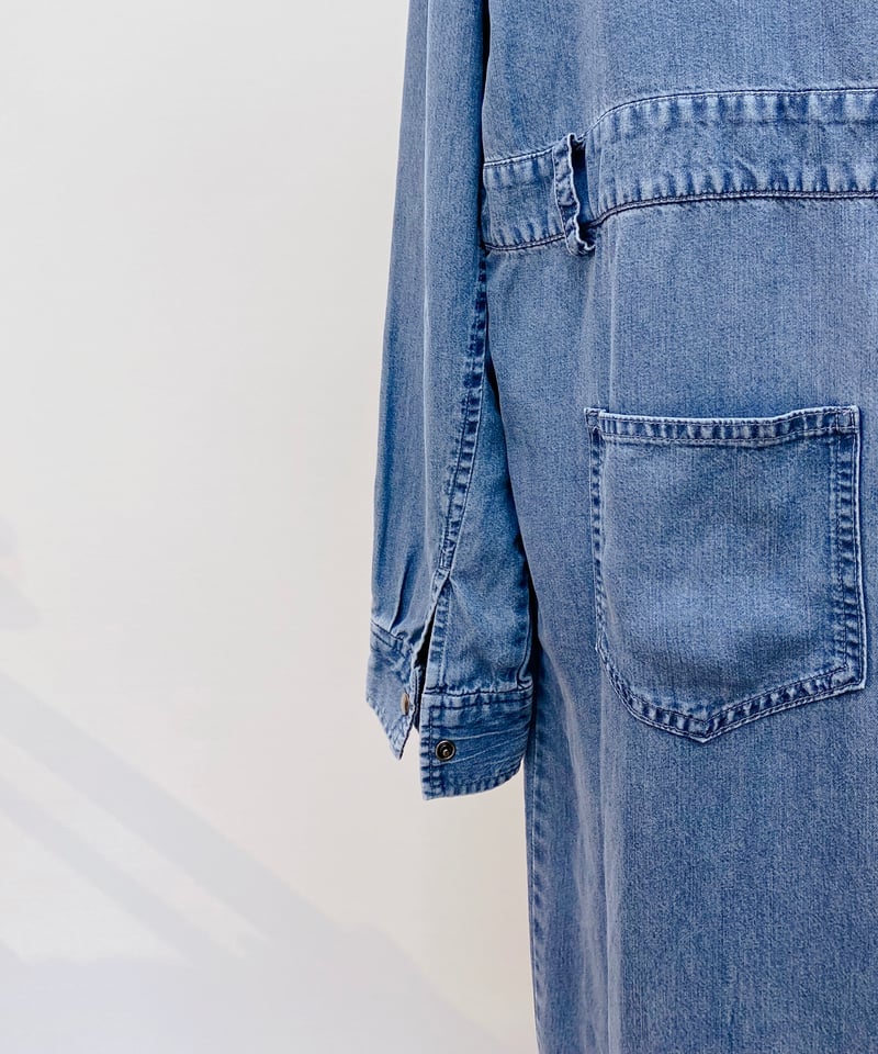 インゲボルグワンピースデニムテンセル リエミラー Rie Miller 【RM denim】ロング丈テンセルデニム