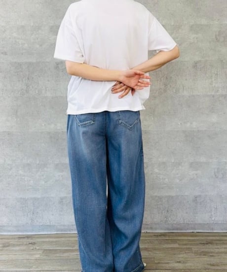 2タック テンセルワイドパンツ
