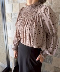 ドットシャーリングシャツ