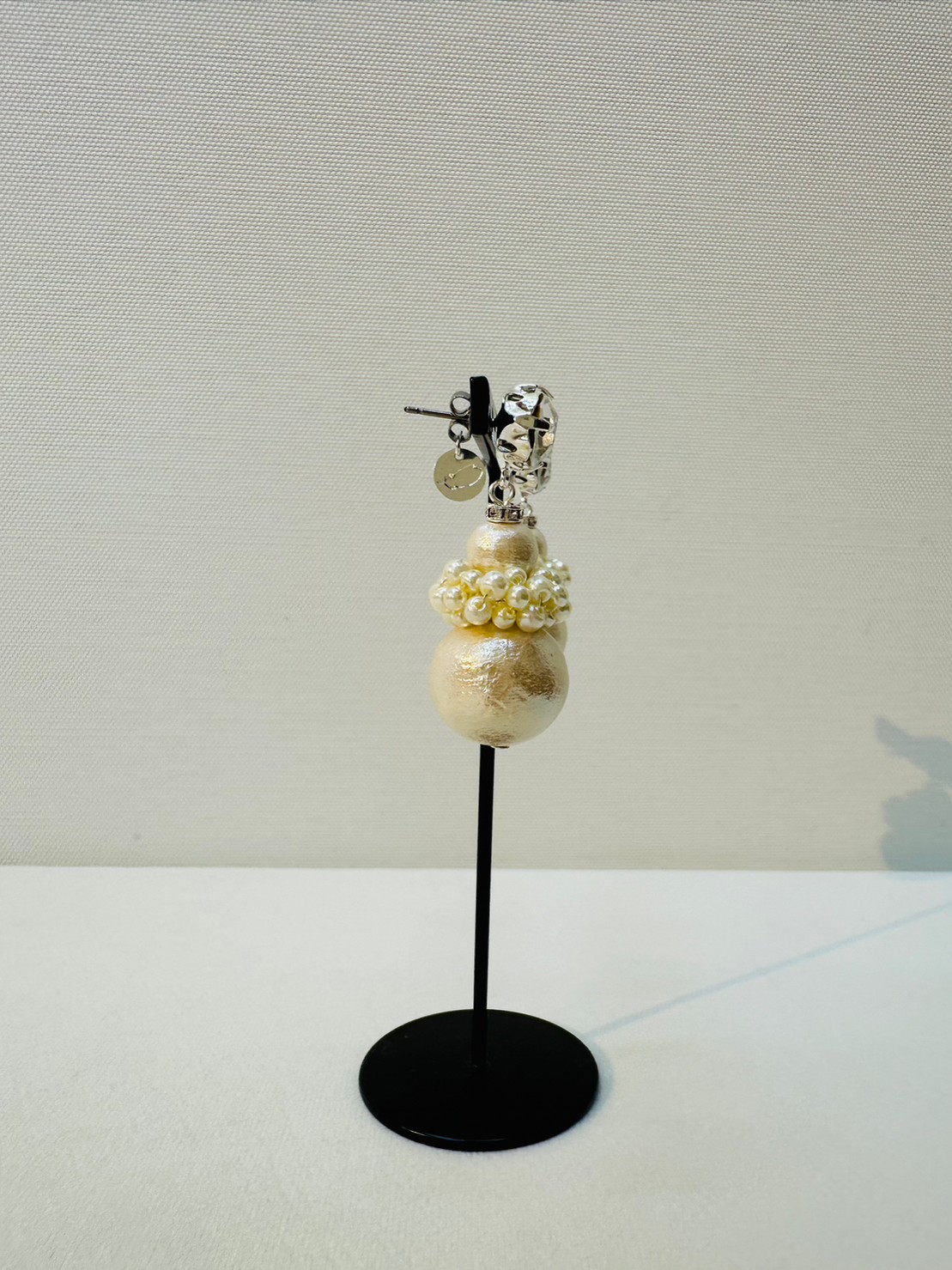 ビジューコットンパールピアス | Aujourd'hui