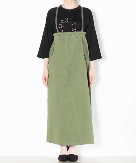 ミリタリーサロペット スカート