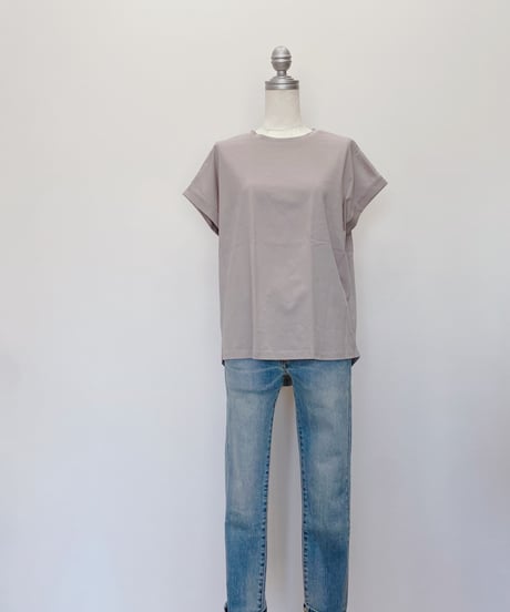 ドライタッチコットン ターンバックTシャツ