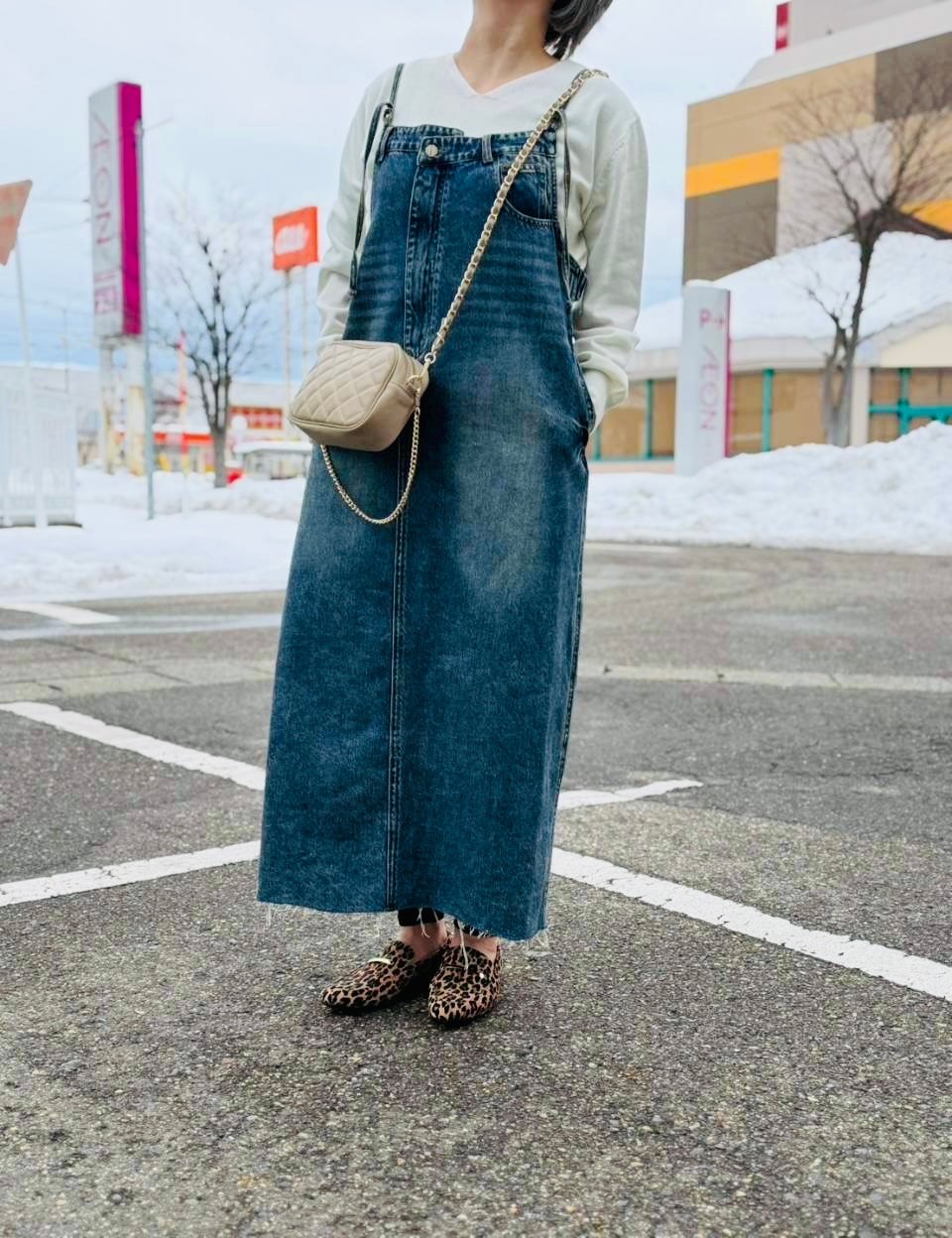 アシメデニムジャンパースカート | Aujourd'hui