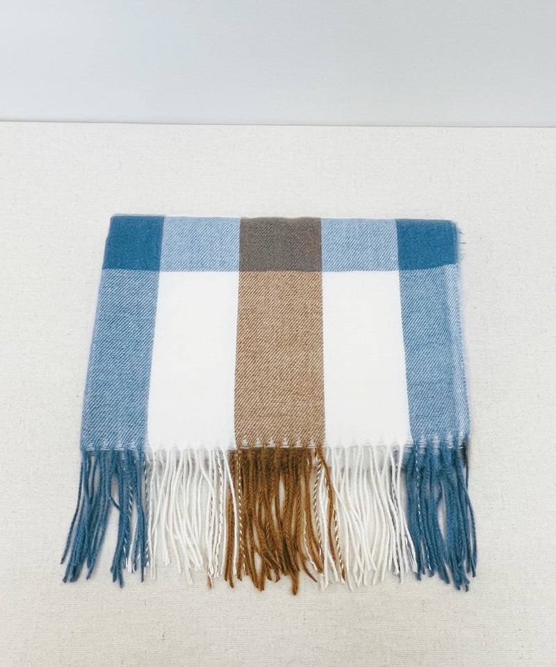 チェック柄ストール | Aujourd'hui