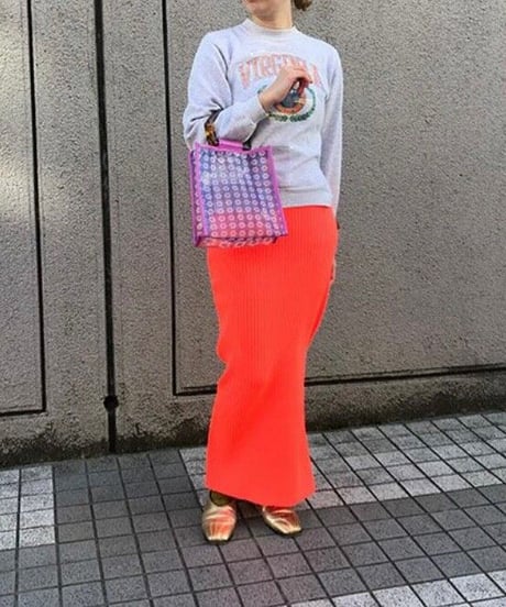 プリントチュールミニトートバッグ