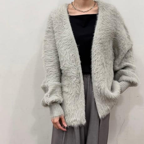 シャギーニットカーディガン