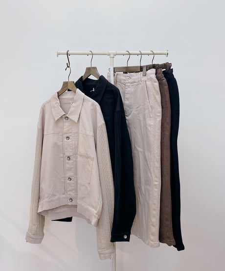 ニット切替ジャケット＆スカート ※上下別売り