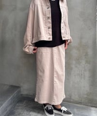 ニット切替ジャケット＆スカート ※上下別売り