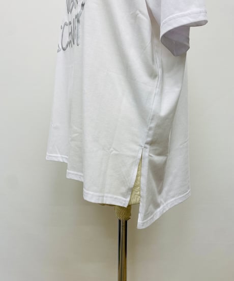 箔プリントロゴルーズTシャツ