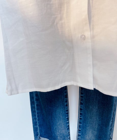スキッパー ベーシック 半袖ロングシャツ