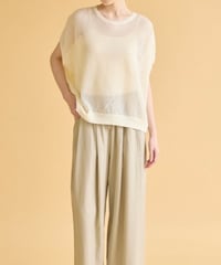 スパングルメッシュニット