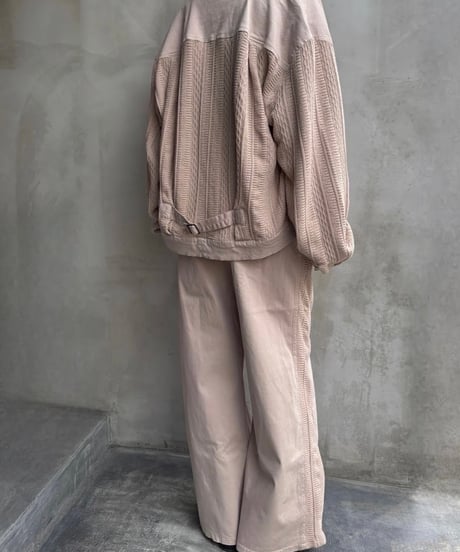ニット切替ジャケット＆スカート ※上下別売り