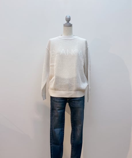 ざっくりcottonシアーニット
