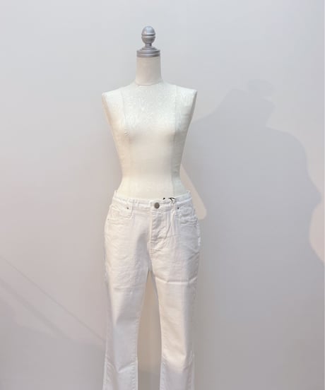 ☆再入荷☆ 裾切替 ロールUP風デニム