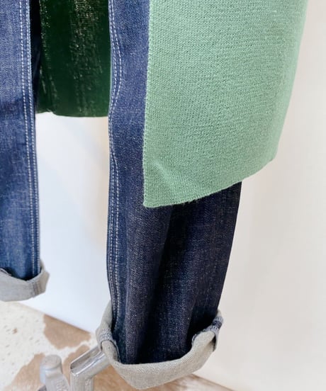 綿ニットロングカーディガン