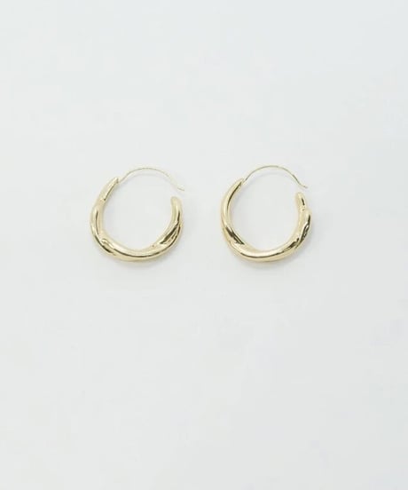 ダブルライン カーブド ピアス