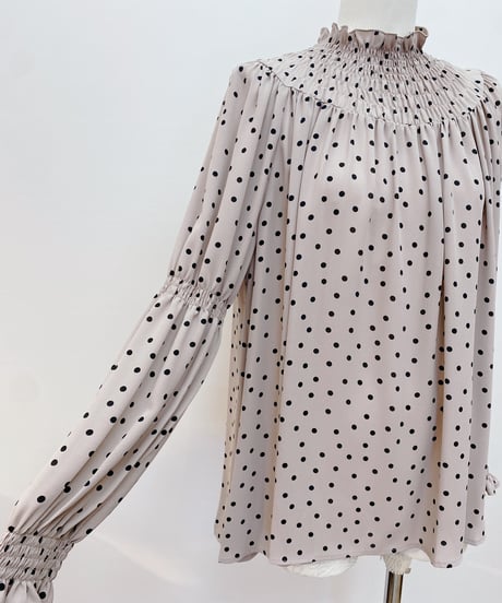 ドットシャーリングシャツ