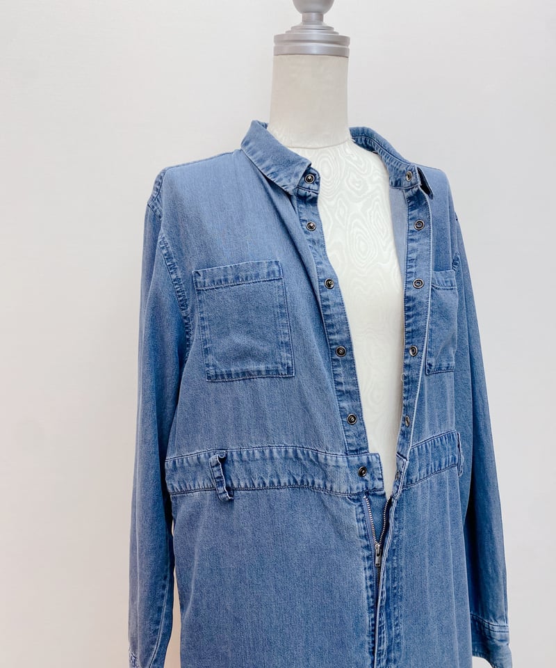 インゲボルグワンピースデニムテンセル 接触冷感】テンセルデニムワンピース DECOY｜クロスプラス公式通販サイト