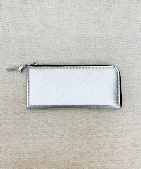 L字ファスナー 牛革シボ 長財布