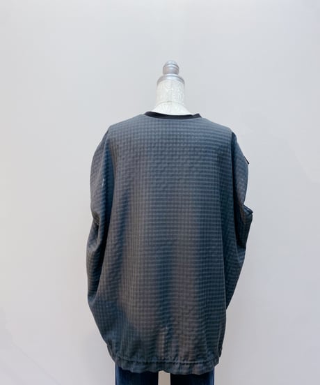 カット×シアーチェックシャツコンビ半袖カットソー