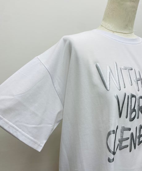 箔プリントロゴルーズTシャツ
