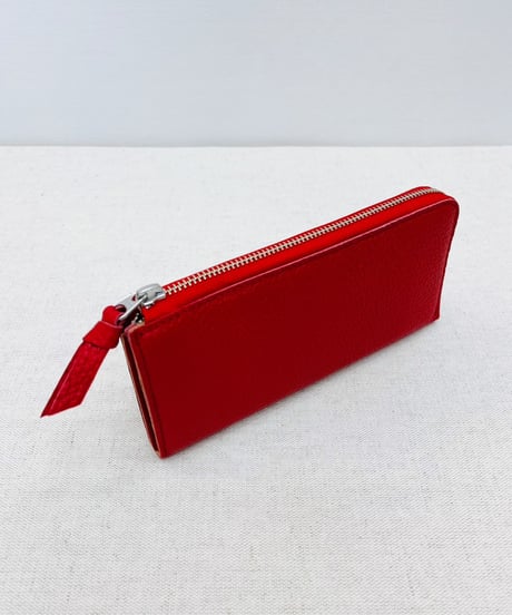 L字ファスナー 牛革シボ 長財布