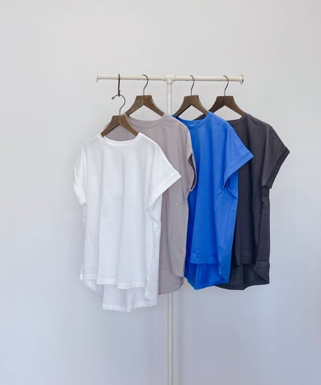 ドライタッチコットン ターンバックTシャツ