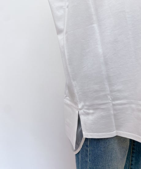裾メッシュ デザインロゴTシャツ