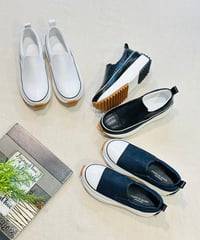 厚底・スタイルUPレザースリッポン