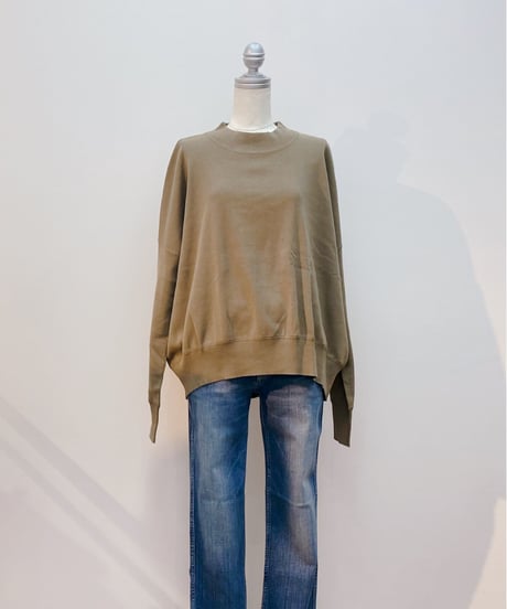 クルーネック 綿100%プルオーバー