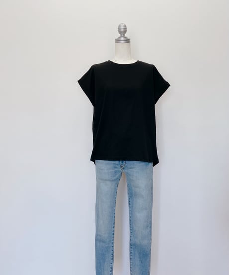 ドライタッチコットン ターンバックTシャツ