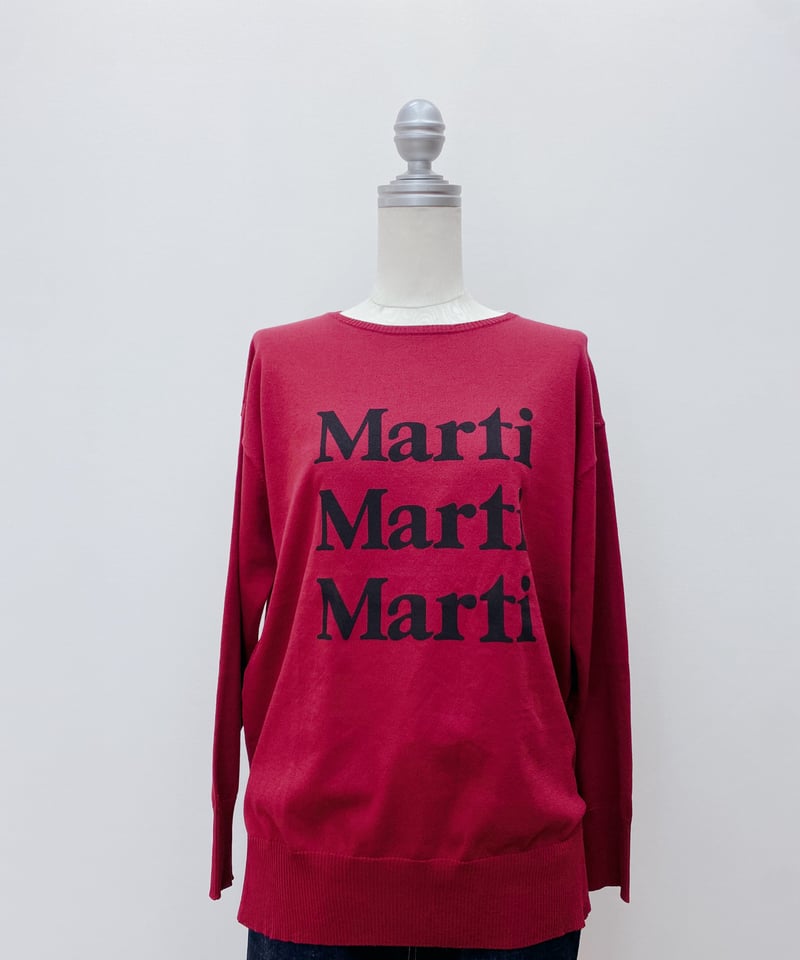 ロゴプリントニット | Aujourd'hui