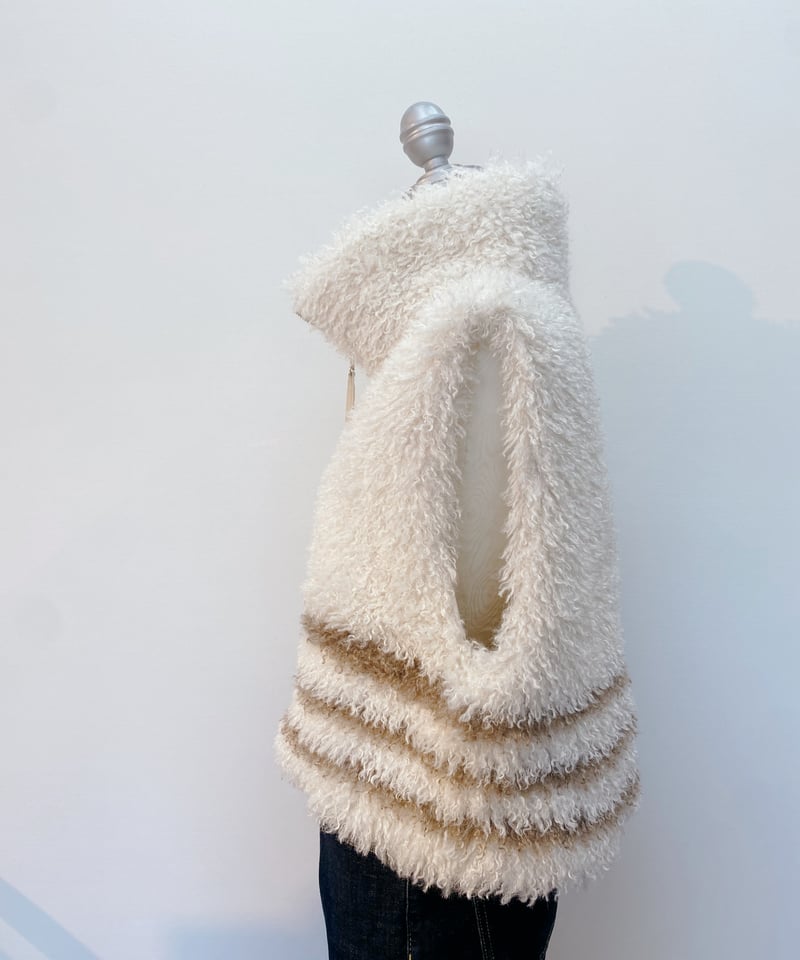 archivio ✴︎ フードベスト　36サイズ　美品 マルチポケット フード付 オーバーサイズベスト（2Colors