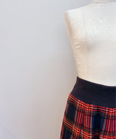 チェックフレアスカート