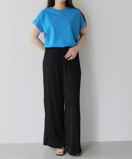 ドライタッチコットン ターンバックTシャツ
