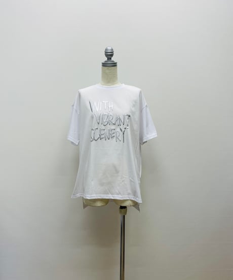 箔プリントロゴルーズTシャツ