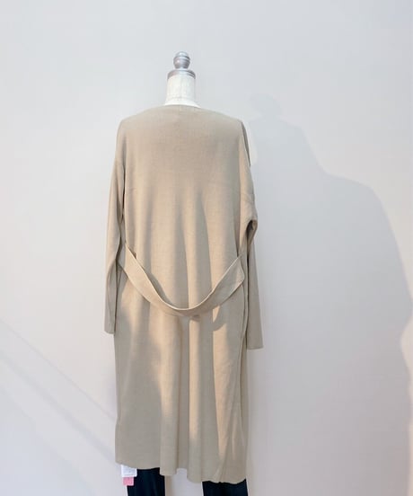 綿ニットロングカーディガン
