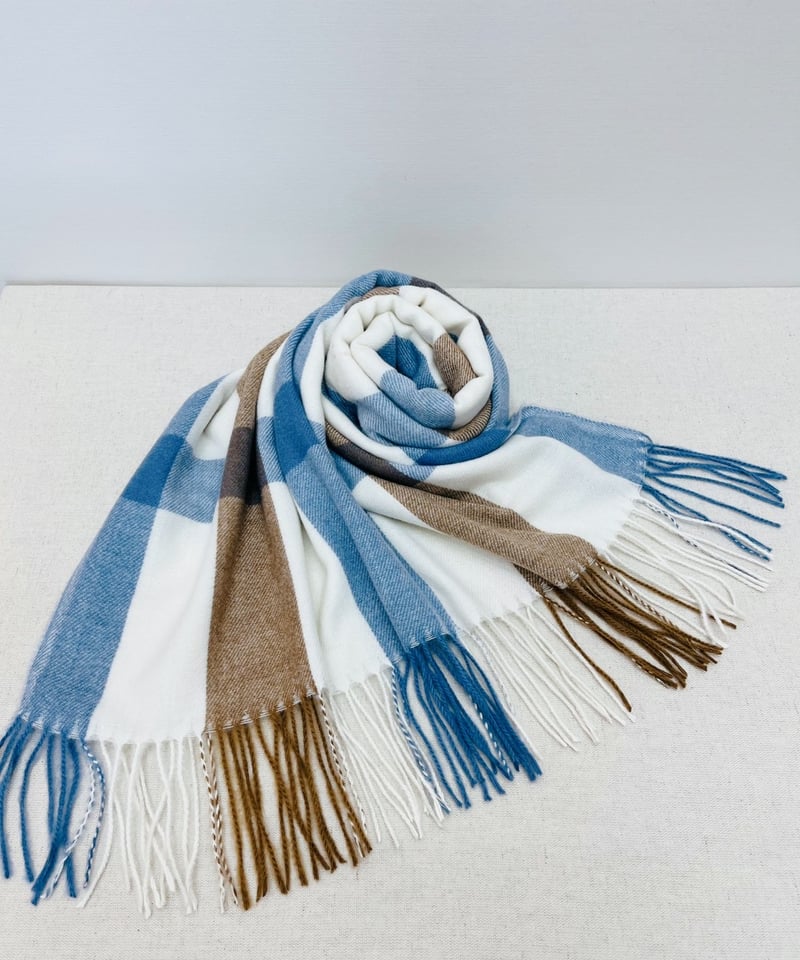 チェック柄ストール | Aujourd'hui