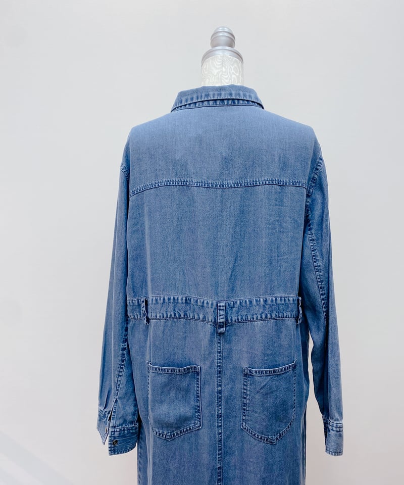 インゲボルグワンピースデニムテンセル リエミラー Rie Miller 【RM denim】ロング丈テンセルデニム
