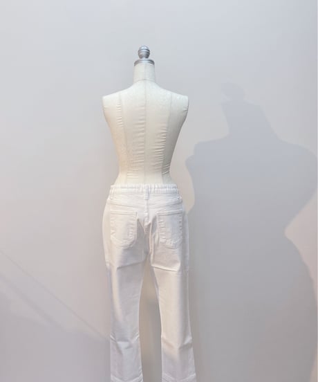 ☆再入荷☆ 裾切替 ロールUP風デニム